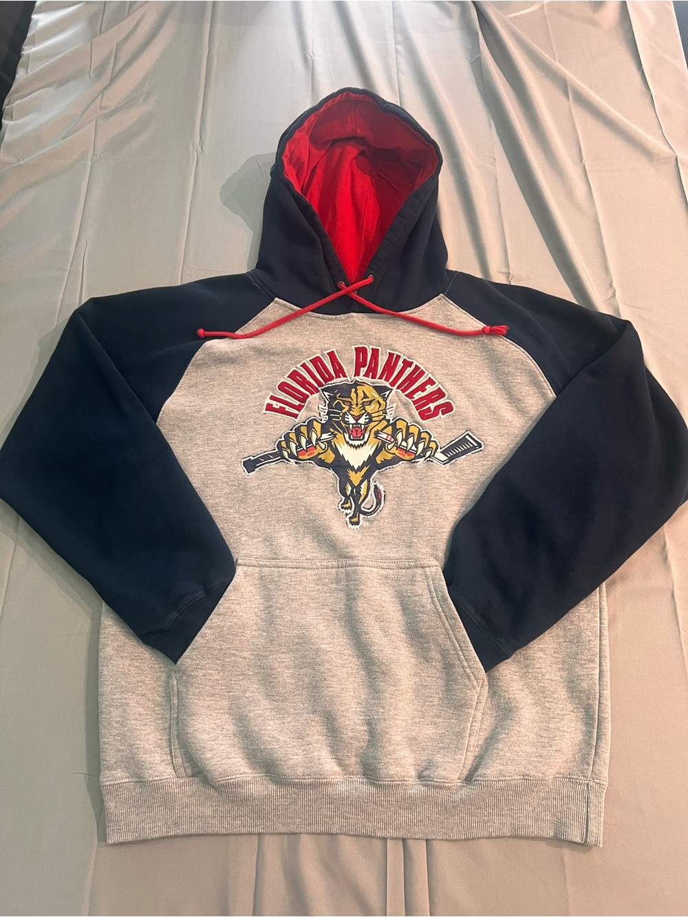 Vintage Florida Panthers Hockey hoodie Sweatshirt Y2K leaping panther medium